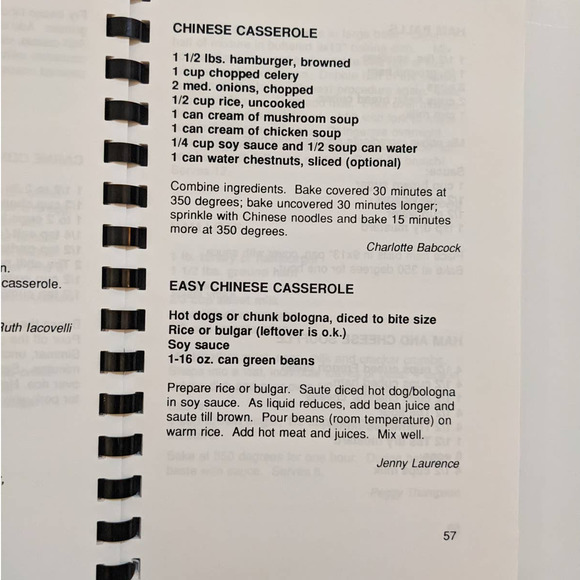 A Through L Bring Hot Dish (1991) Cookbook United Lutheran Church Eugene Oregon - Picture 7 of 10
